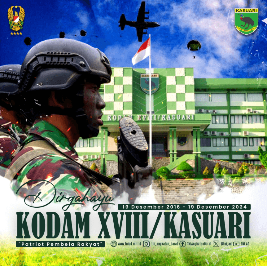 Dirgahayu Kodam XVIII/Kasuari