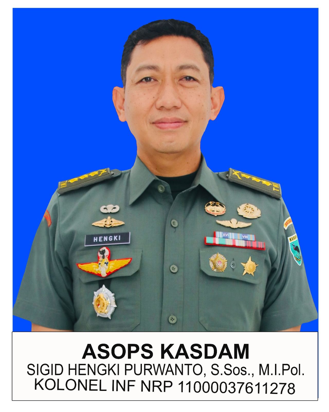 Foto Kolonel Inf Sigid Hengki Purwanto, S.Sos., M.I.Pol.