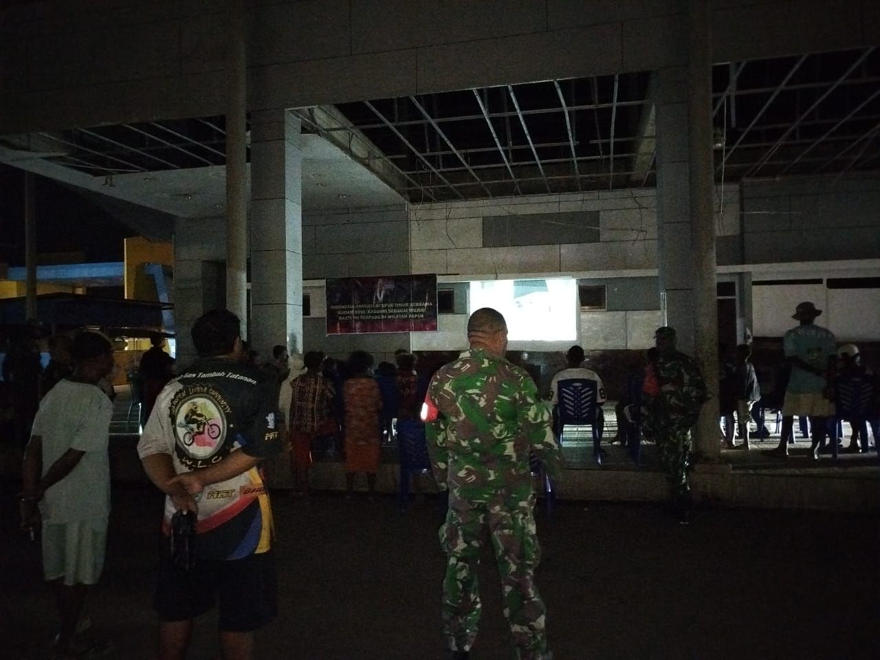 Koramil 1802-02/Sorong Barat Gelar Nobar Perjuangan Indonesia