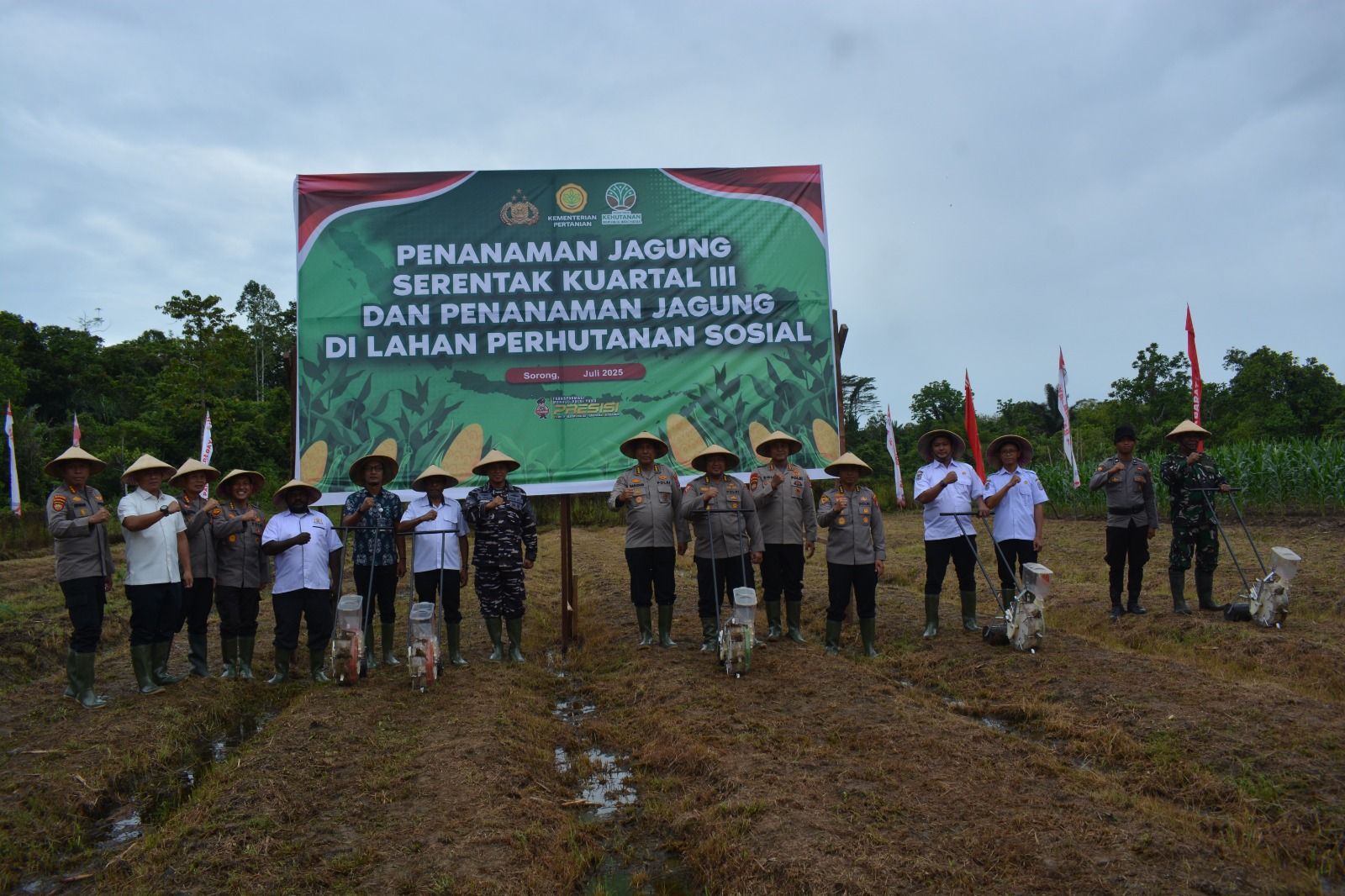 Pabung Kodim 1802/Sorong Hadiri Swasembada Pangan Tahun 2025
