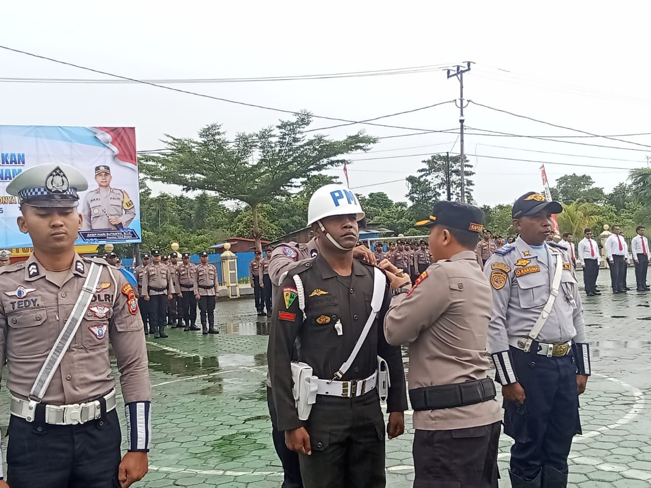 Kodim 1806/TB Ikuti Apel Gelar Pasukan Operasi Patuh Mansinam 2025 di Teluk Bintuni