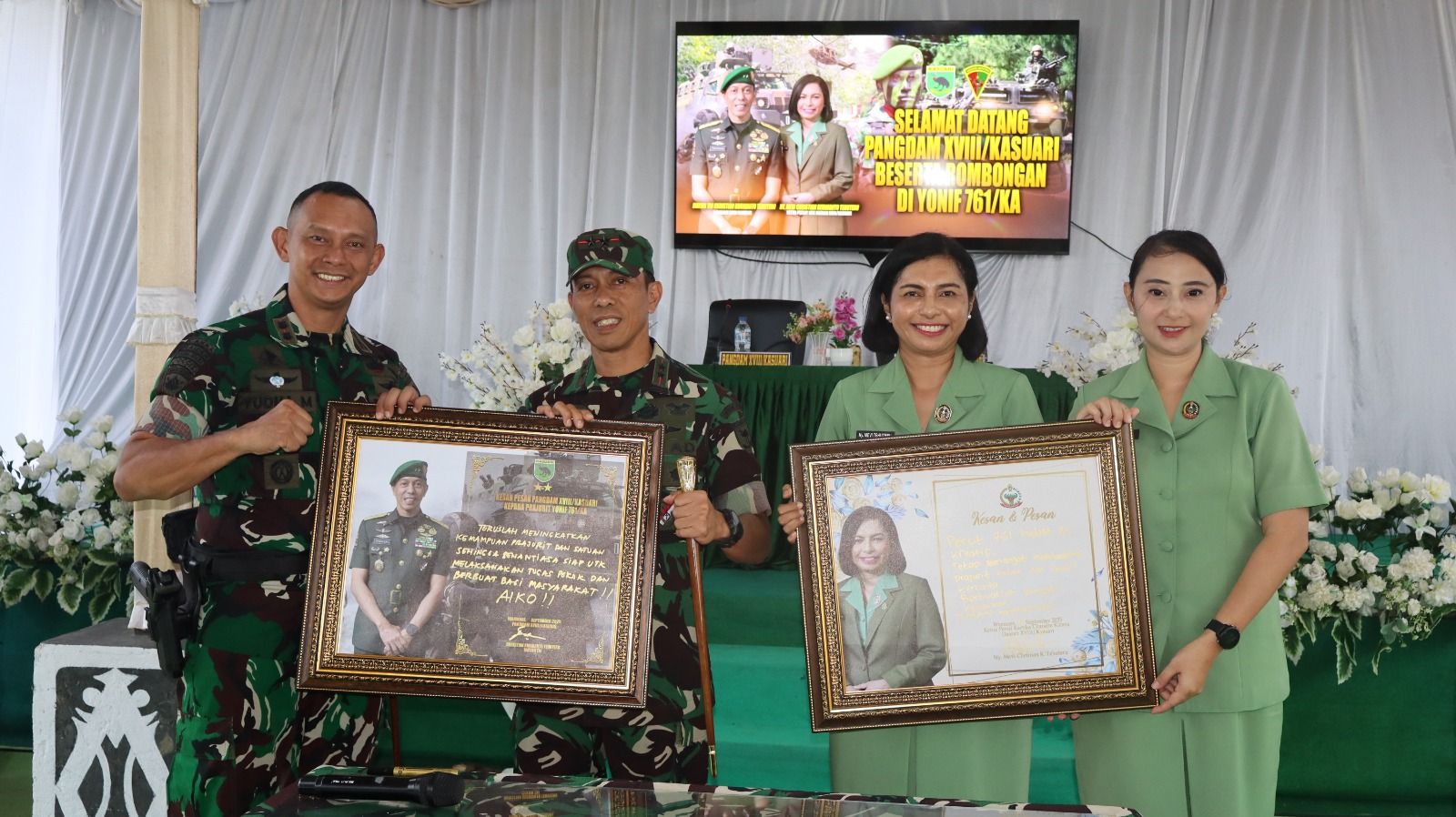 KUNJUNGAN KERJA DI YONIF 761/KA