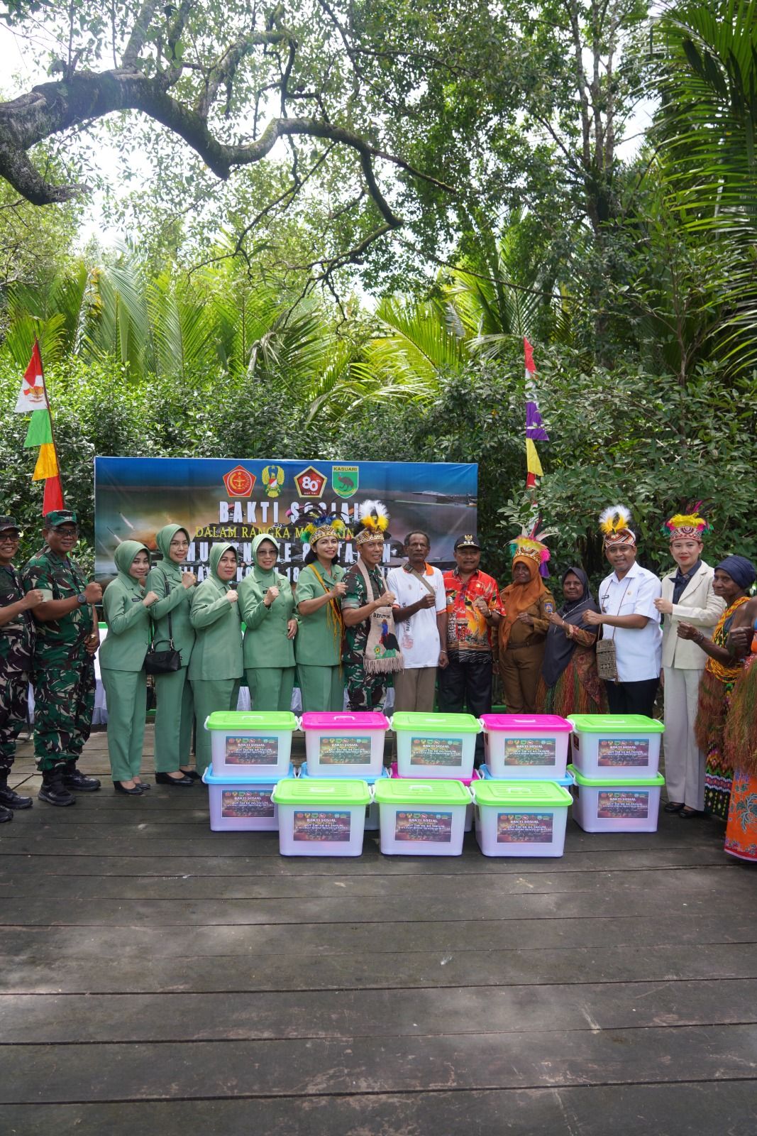 Bakti Sosial dan Penanaman Pohon Mangrove dalam rangka HUT TNI ke 80 Tahun 2025