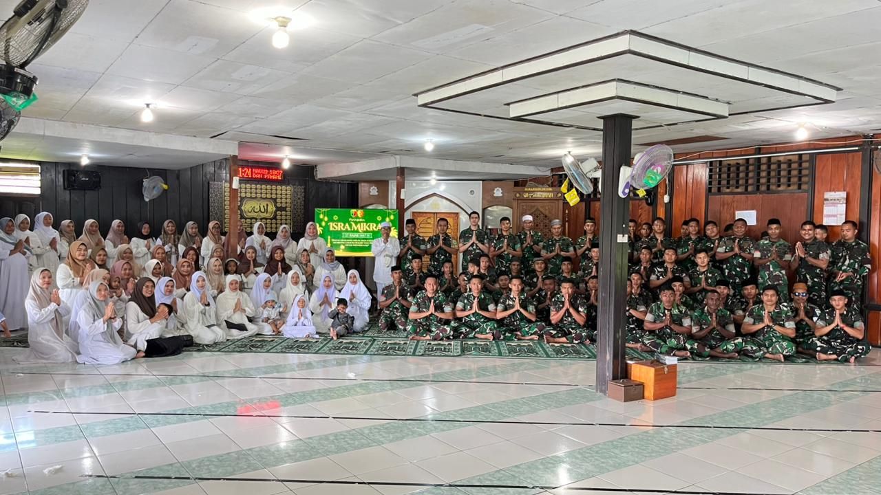 Yonif 763/SBA Peringati Isra Mi’raj 1447 H, Perkuat Iman dan Profesionalisme Prajurit