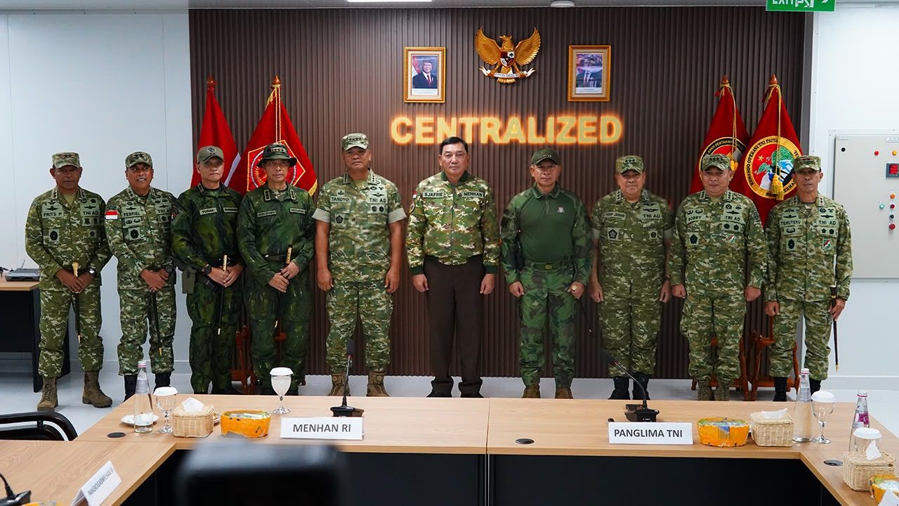 Menhan RI dan Panglima TNI Tinjau Kesiapan Kogabwilhan III, Perkuat Pertahanan di Papua Tengah